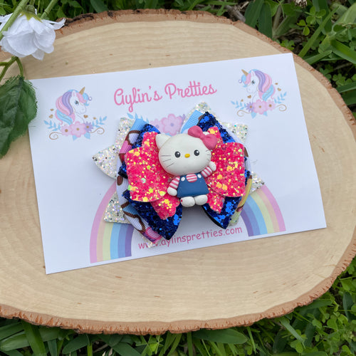 Kitty Ribbon Bow