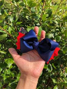 Blue and Red Bow