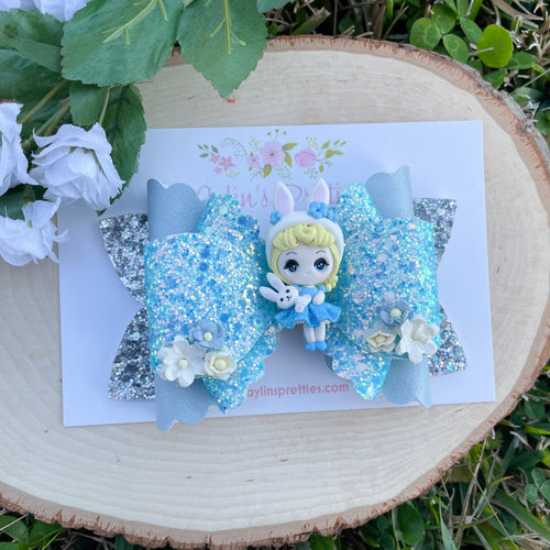 Glass Slipper Princess Easter Bow