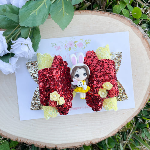 Rose Princess Easter Bow