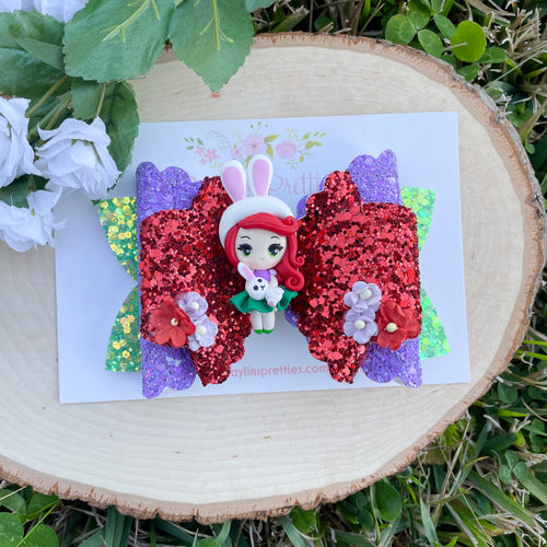 Mermaid Princess Easter Bow