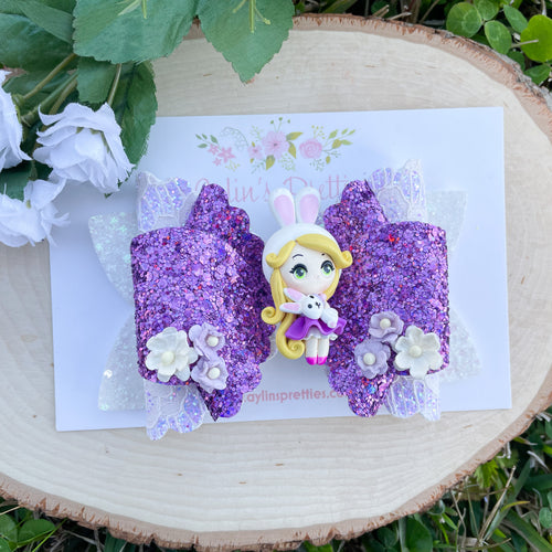 Long Hair Princess Easter Bow