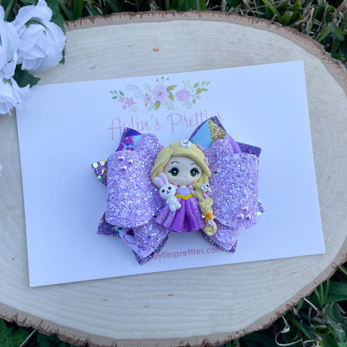 Easter Long Hair Princess Ribbon Bow