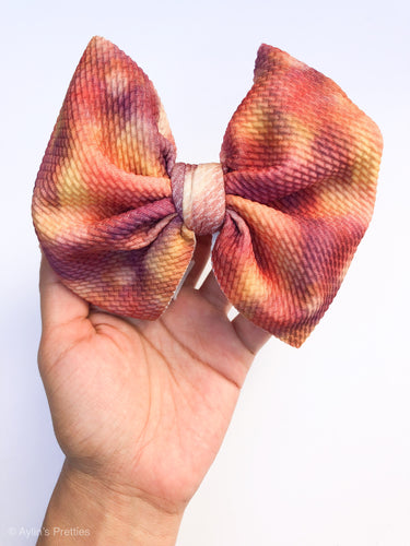 Floral Tye Dye Big Bow